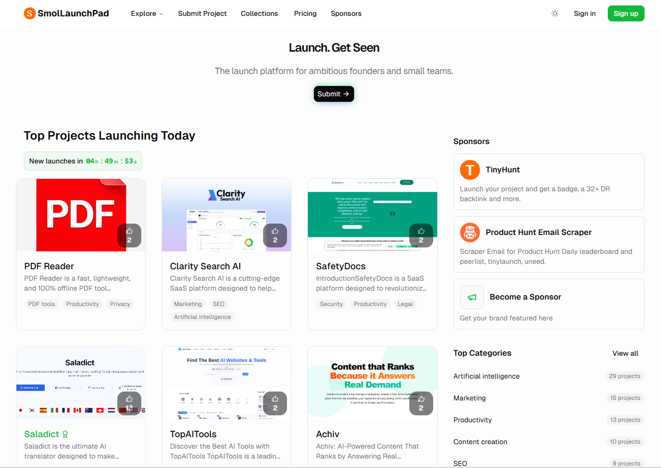 SmolLaunchPad screenshot 1